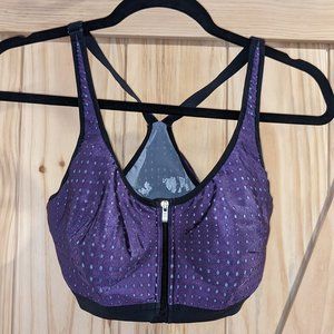 Victoria's Secret Knockout Zip Front Push-Up Sports Bra